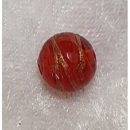 Glasperlen rot