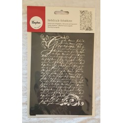 Siebdruck-Schablone Schrift