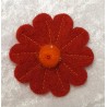 Filz Blume rot