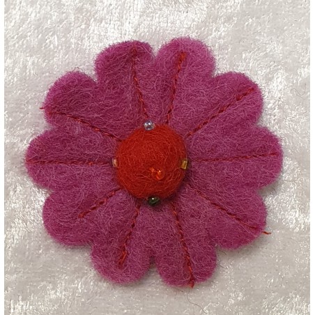 Filz Blume pink