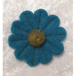 Filz Blume türkis