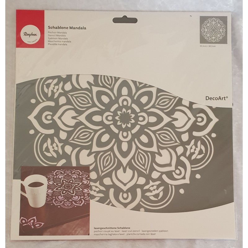 Schablone Mandala