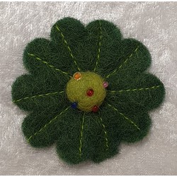 Filz Blume grün