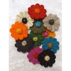 Filz Blume khaki