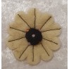 Filz Blume beige