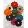 Filz Blume grau