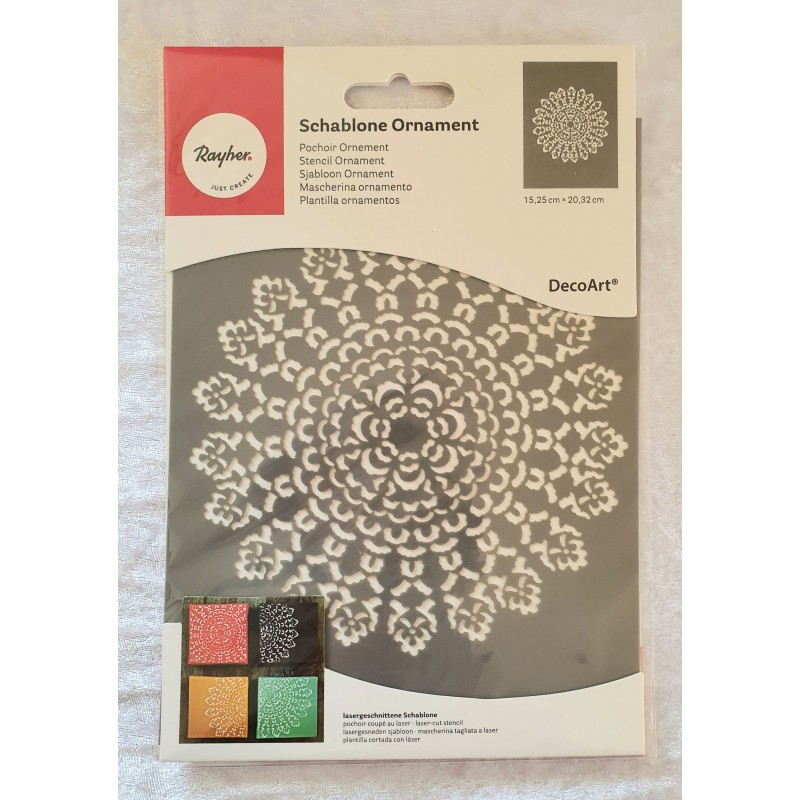 Schablone Ornament