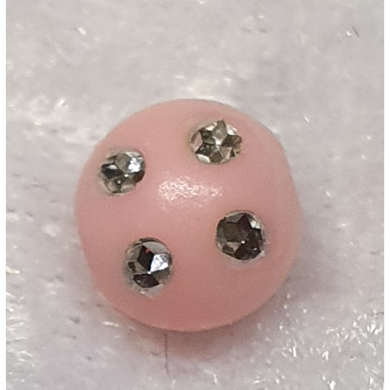 Strassperlen Kunststoff rosa