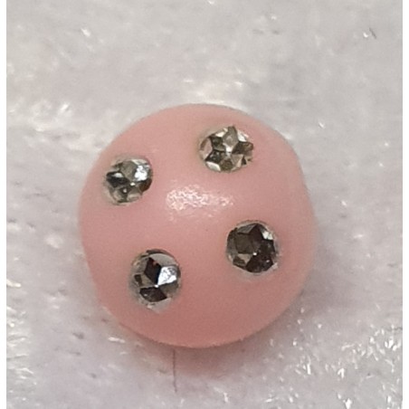 Strassperlen Kunststoff rosa