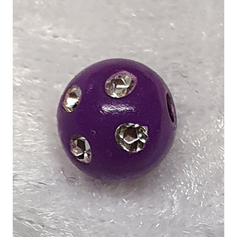 Strassperlen Kunststoff violette
