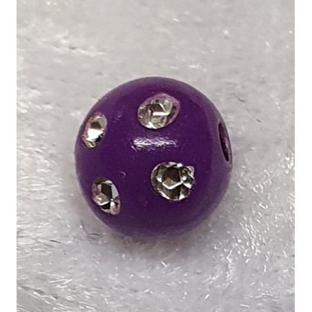 Strassperlen Kunststoff violette