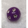 Strassperlen Kunststoff violette