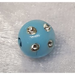 Strassperlen Kunststoff hellblau