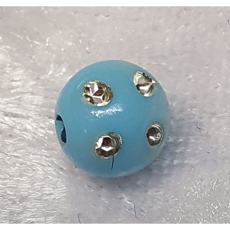 Strassperlen Kunststoff hellblau