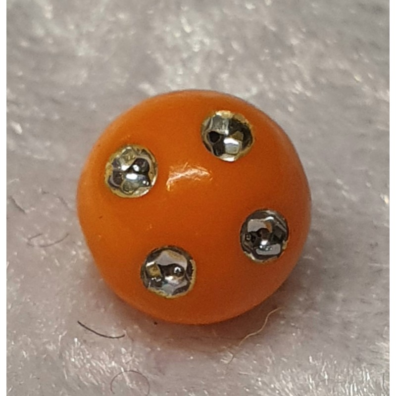 Strassperlen Kunststoff orange