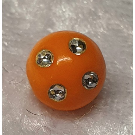 Strassperlen Kunststoff orange