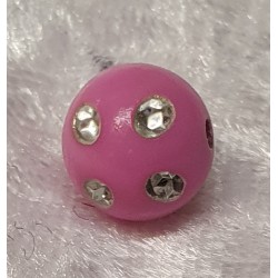 Strassperlen Kunststoff rosa