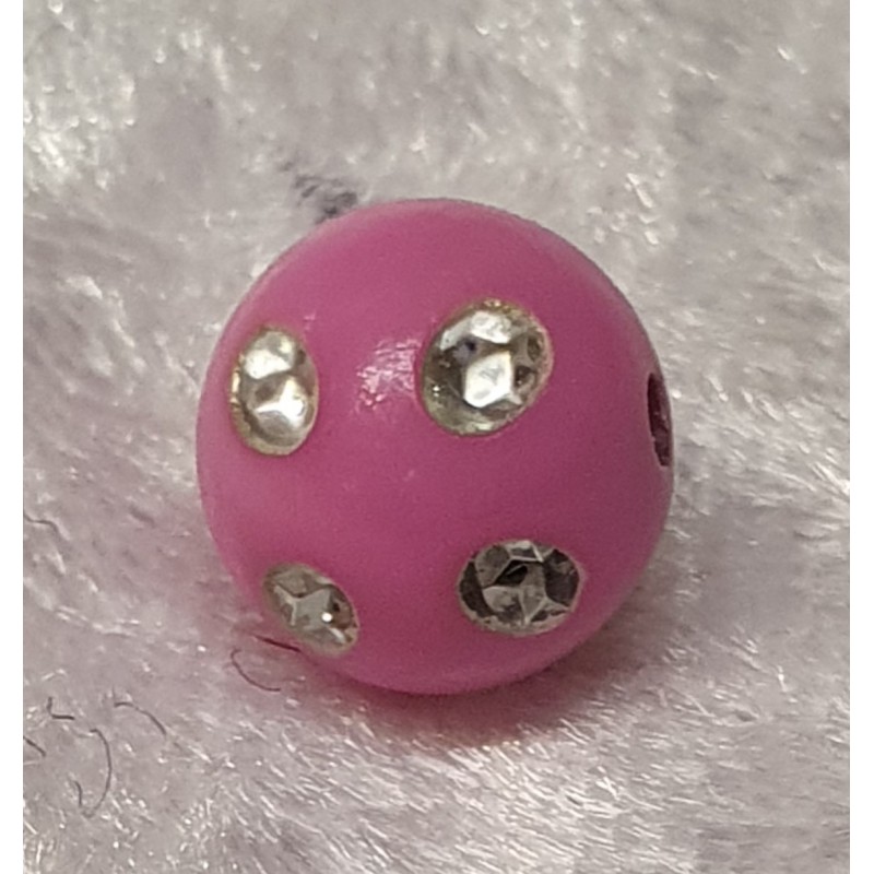 Strassperlen Kunststoff rosa