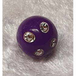 Strassperlen Kunststoff violette