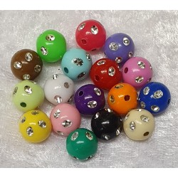Strassperlen Kunststoff grün