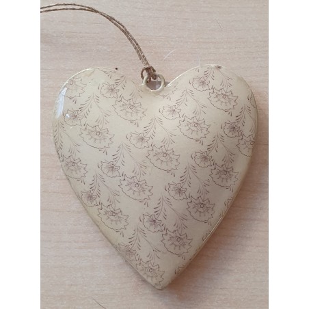 Metall Herz creme