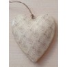 Metall Herz creme
