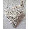 Metall Herz weiss