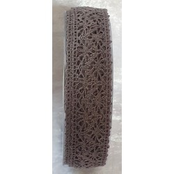 Spitzenband taupe