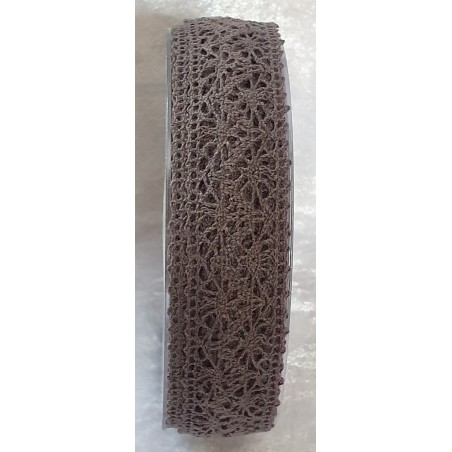 Spitzenband taupe