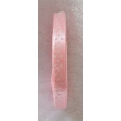 Dekoband gepunktet rosa