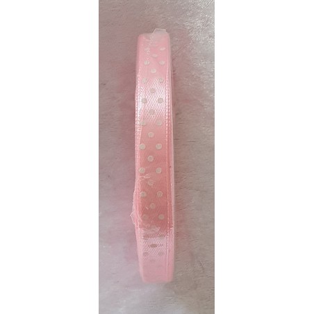 Dekoband gepunktet rosa
