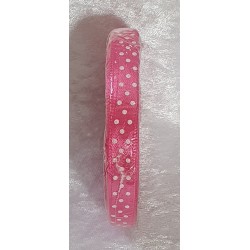 Dekoband gepunktet pink