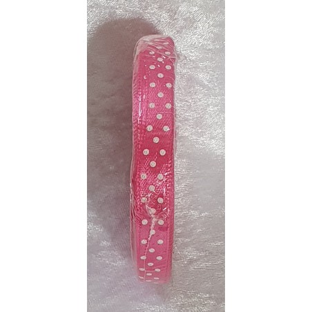 Dekoband gepunktet pink
