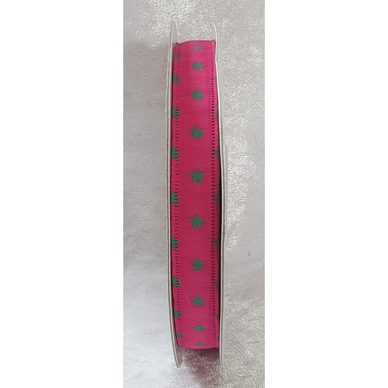 Dekoband Sterne pink