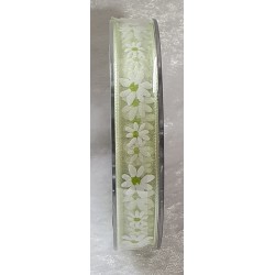Dekoband Blumen grün