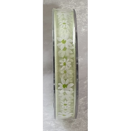 Dekoband Blumen grün