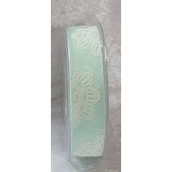 Dekoband Blume mint
