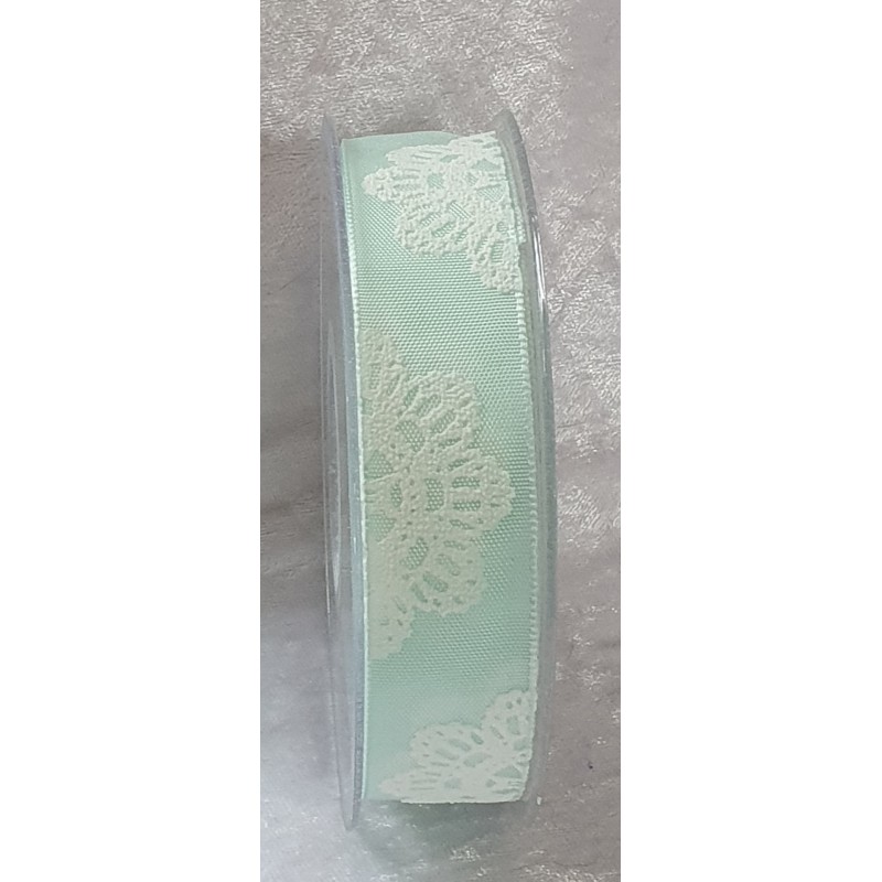 Dekoband Blume mint