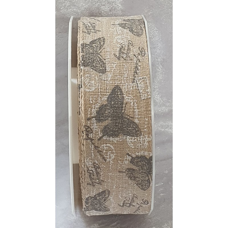 Dekoband Schmetterlinge braun