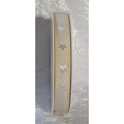 Dekoband Sterne creme
