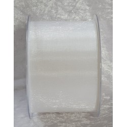Dekoband Organza weiss