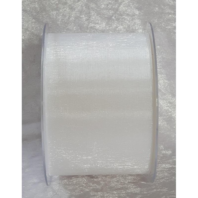 Dekoband Organza weiss