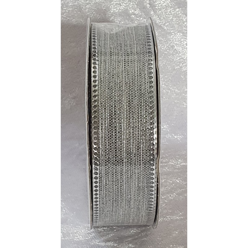 Dekoband silber/grau