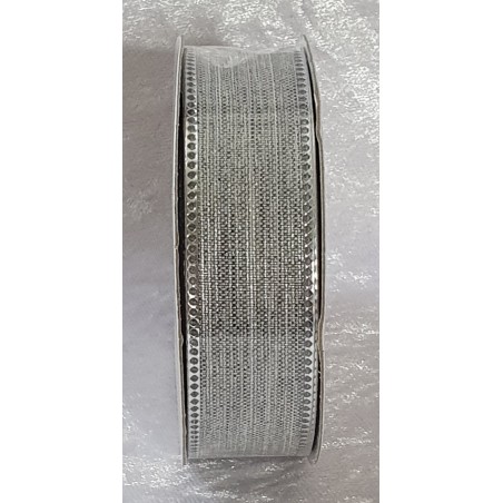 Dekoband silber/grau