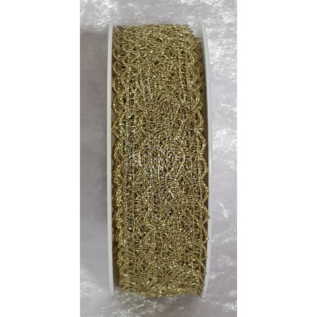 Spitzenband gold