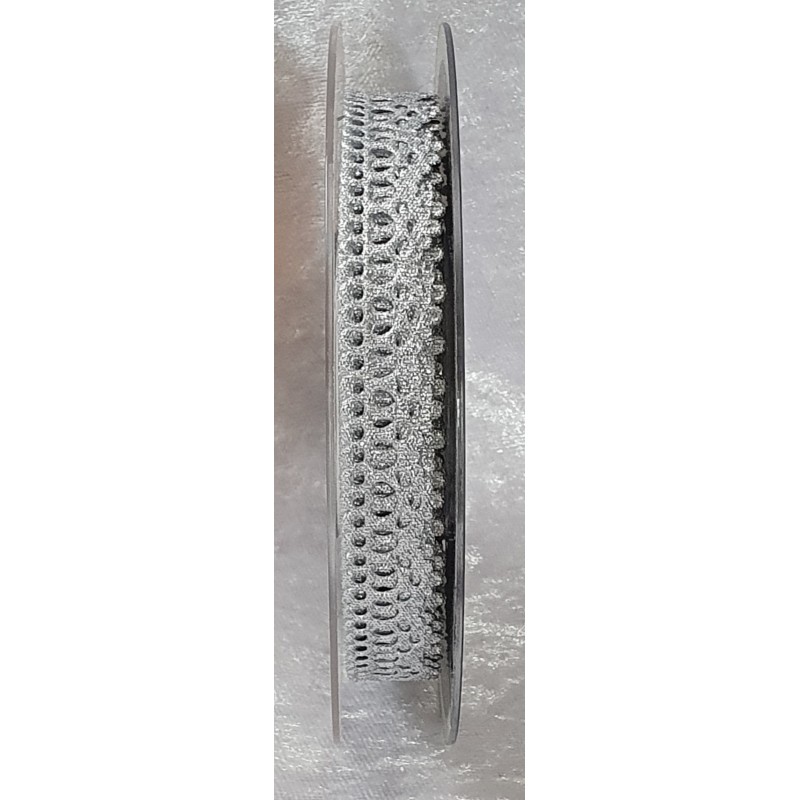 Spitzenband silber