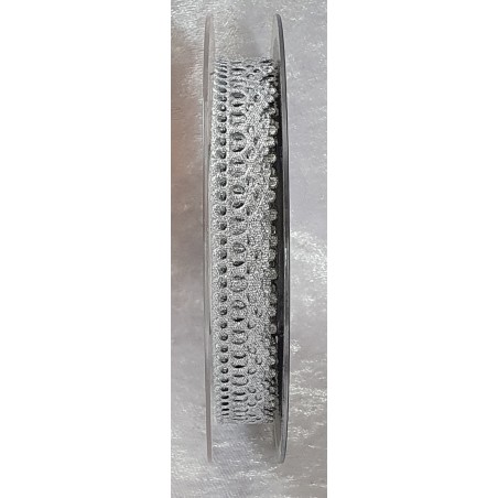 Spitzenband silber