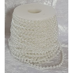 Perlen Band weiss