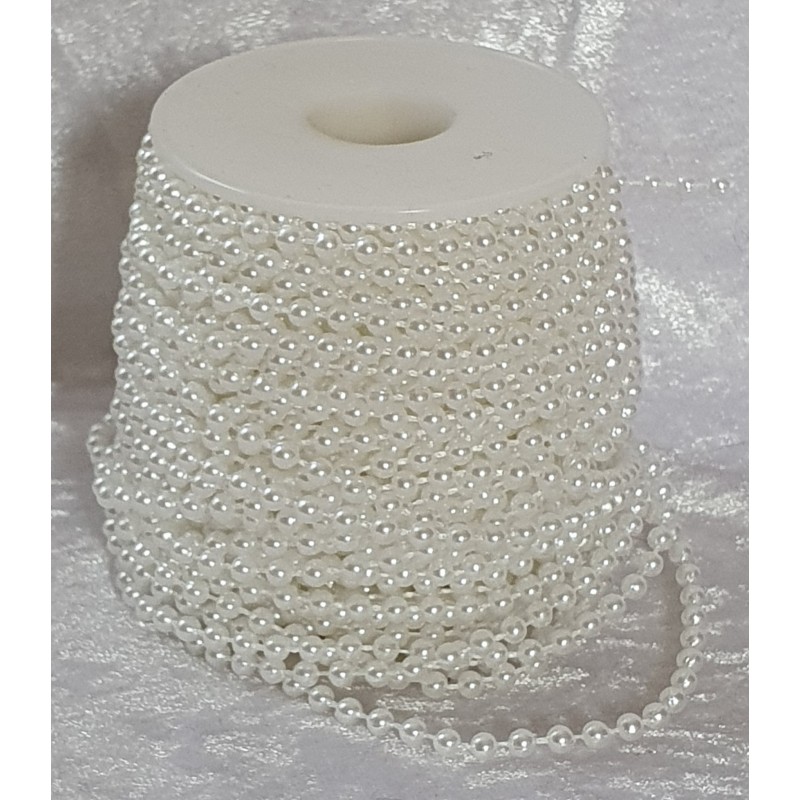 Perlen Band weiss
