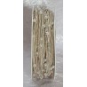 Organza Kordel mit Perlen beige